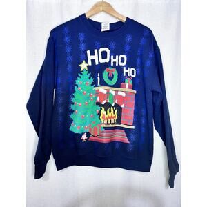 Gildan Heavy Cotton Christmas Tree Winter Graphic Crewneck Sweatshirt